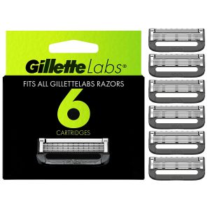 Gillette Mens Razor Blade Refills with Exfoliating Bar by GilletteLabs,​